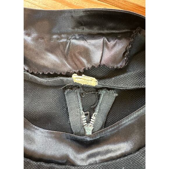 Vintage Handmade Midi Dress Size Small Women’s Black Short Sleeve - Picture 3 of 7